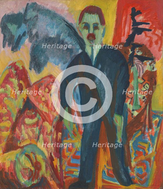 The Nurse, 1917 or 1918. Creator: Ernst Kirchner.