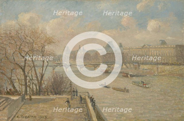 The Louvre From The Pont Neuf, 1902. Creator: Camille Pissarro.