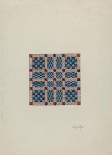 Coverlet (Section), c. 1940. Creator: Cornelius Christoffels.