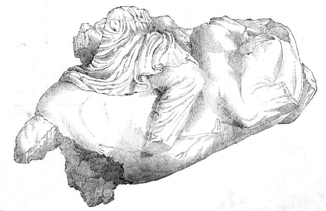 Remains (supposed) of an Amazon, 1861. Creators: John Jessop Hardwick, Unknown.