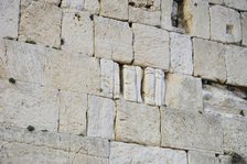 Detail of Western Wall, Jerusalem, Israel, 2013. Creator: LTL.