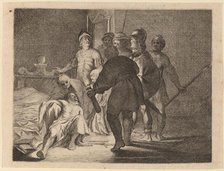 The Death of Cato, 1634. Creator: Willem Basse.