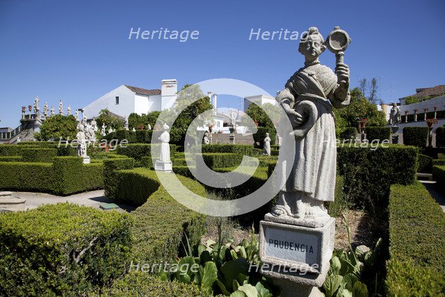 'Prudence', statue in the Garden of the Episcopal Palace, Castelo Branco, Portugal, 2009.  Artist: Samuel Magal