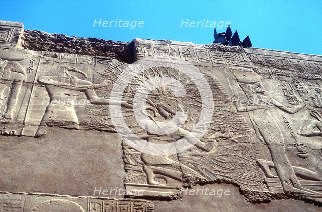 Rameses II and the Tree of Life, Karnak, Egypt, 13th century BC. Artist: Unknown