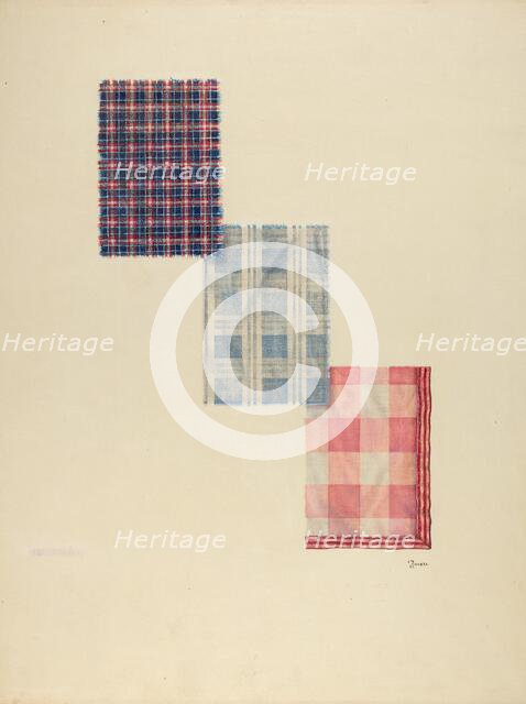 Zoar Plaids, c. 1939. Creator: Jerry Guinta.