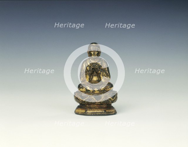 Gilt bronze Buddha, China, 10th century. Artist: Unknown