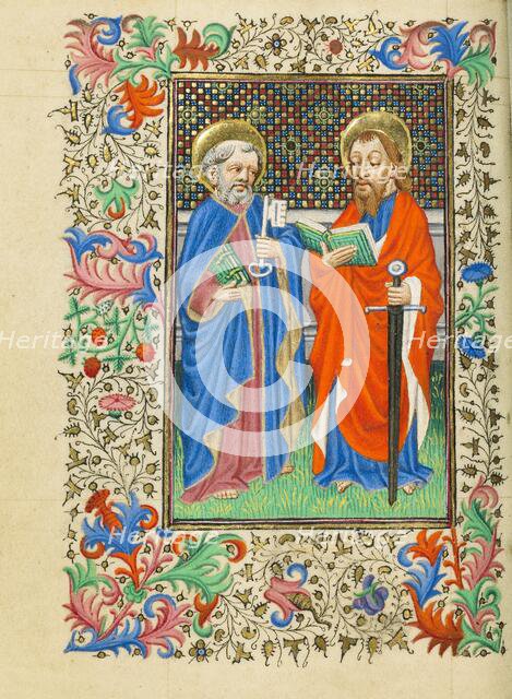 Saints Peter and Paul; Book of Hours, about 1430-1440. Creator: Fastolf Master.