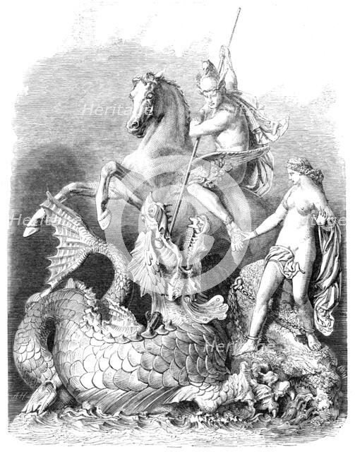 The South Fountain at Witley Court, Worcestershire, the seat of the Earl of Dudley, 1862. Creator: Unknown.