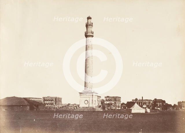 [Ochterlony Monument, Calcutta], 1850s. Creator: Captain R. B. Hill.