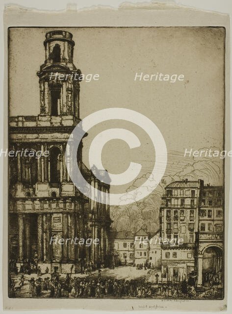 Saint Sulpice, Paris: La Petite Tour, 1901. Creator: Donald Shaw MacLaughlan.