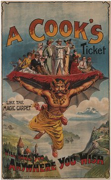 A Cook's Ticket will take you Anywhere you Wish, 1905. Artist: Sutton, Alex K. (active 1900s-1910s)