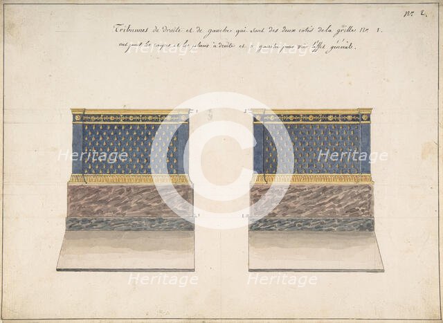 Right and Left Tribunes, . Creator: Charles Percier.