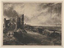 Hadleigh Castle: Large Plate, 1830-32. Creator: David Lucas.
