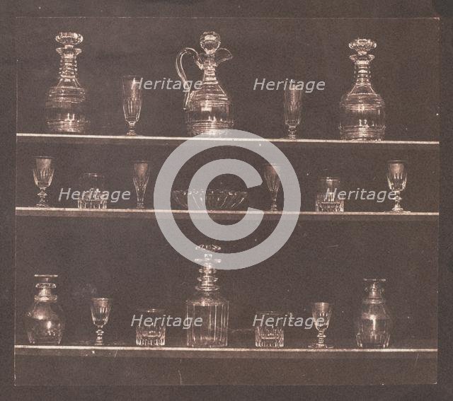 Articles of Glass, 1844. Creator: William Henry Fox Talbot (British, 1800-1877).