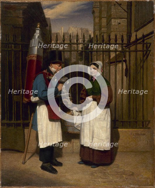 Coconut Merchant, 1843. Creator: Augusta Lebaron-Desves.