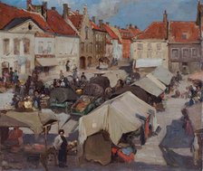 Northern European Market Scene, c1872-1910. Creator: George Davidson.