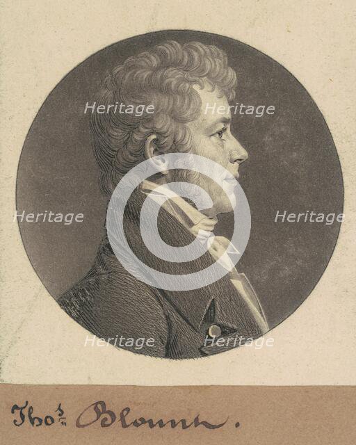 Thomas Blount, 1807. Creator: Charles Balthazar Julien Févret de Saint-Mémin.