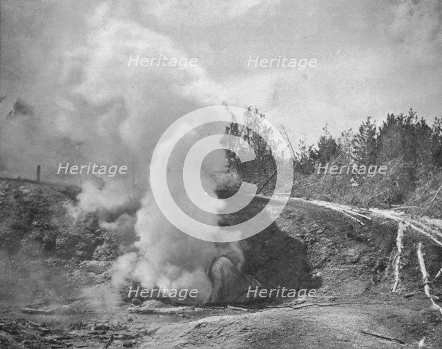 The Black Growler, Norris Geyser Basin, Yellowstone Park, Montana, USA, c1900. Creator: Unknown.