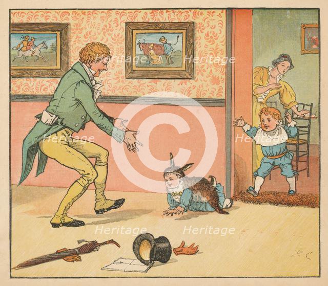 '...a Rabbit-skin To wrap the Baby Bunting in', c1880. Creator: Randolph Caldecott.