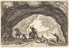 Soldiers Attacking Robbers, c. 1622. Creator: Jacques Callot.