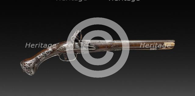 Flintlock Pistol, 1788. Creator: Unknown.