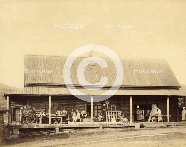 Hard Labor Convicts at Work in the Shop, 1891. Creator: Aleksei Kuznetsov.