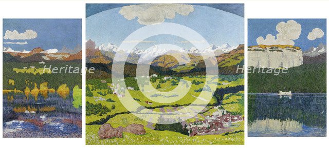 Panorama of Flims, 1904.