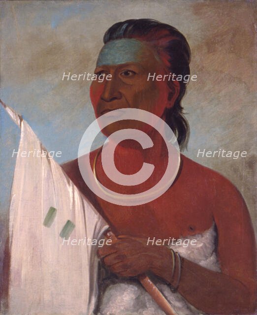 Náh-pope adviser to Black Hawk, 1832. Creator: George Catlin.
