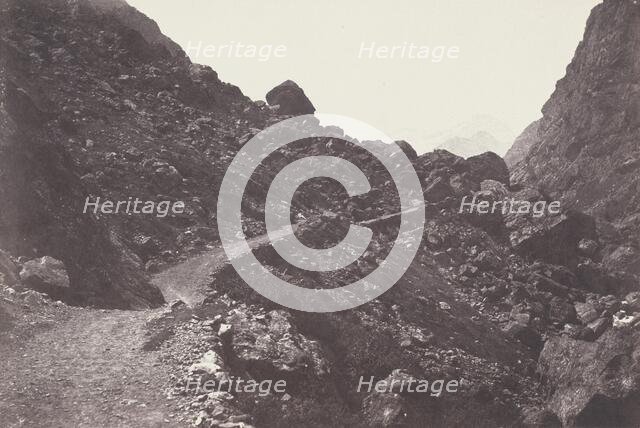 Saint-Sauveur. Sentier du chaos conduisant à Gavarnie (Saint-Sauveur. The Path to Chaos..., 1853. Creator: Joseph Vigier.