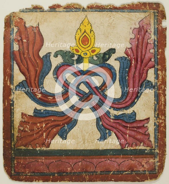 Image from a Set of Initiation Cards (Tsakali), 14th/15th century. Creator: Unknown.