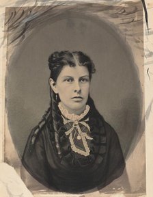 Portrait of a Woman, c. 1870. Creator: John G Ellinwood.