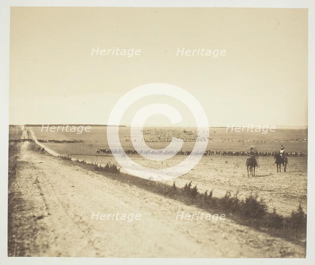 Maneuvers, Camp de Châlons, 1857. Creator: Gustave Le Gray.