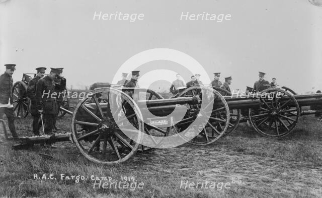 Recruits, Aldershot, H.A.C. Fargo Camp. 1914, 1914. Creator: Bain News Service.