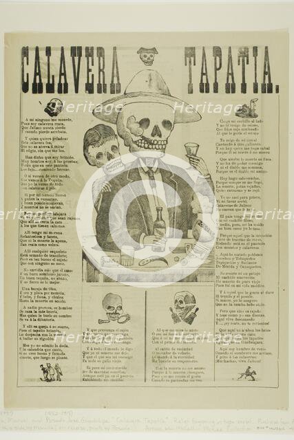 Calavera Tapatia, n.d. Creator: Manuel Manilla.