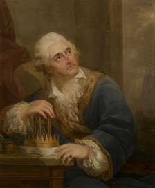 Allegorical Portrait of Stanislaw August Poniatowski with an Hourglass, after 1793. Creator: Marcello Bacciarelli.