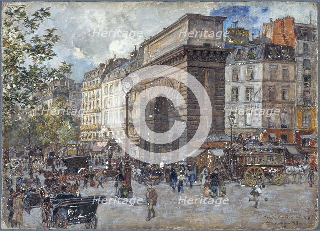 Porte Saint-Martin, 1898. Creator: Frederic Houbron.