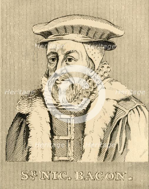 'Sir Nicholas Bacon', (1510-1579), 1830. Creator: Unknown.