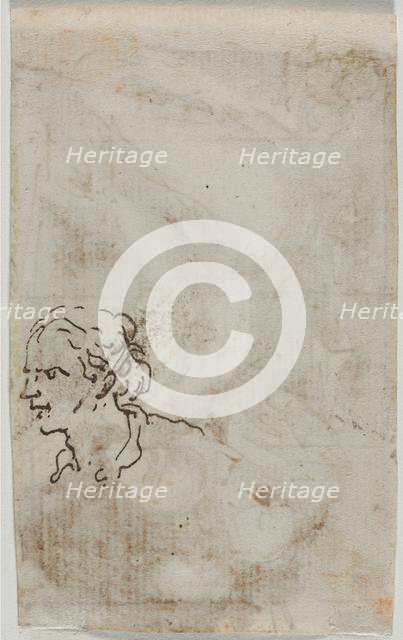 Figure Studies (verso), c. 1640-1649. Creator: Salvator Rosa (Italian, 1615-1673).