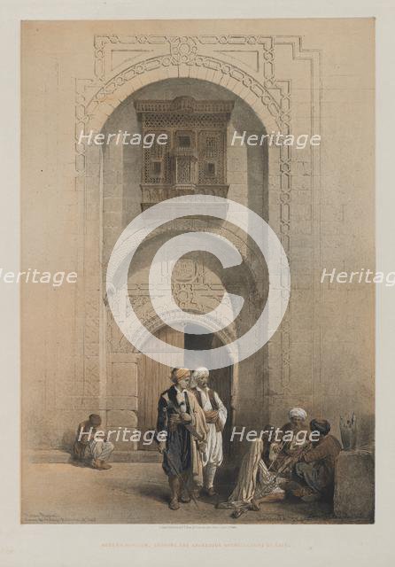 Egypt and Nubia, Volume III: Modern Mansion, showing the Arabesque Architecture of Cairo, 1849. Creator: Louis Haghe (British, 1806-1885); F.G.Moon, 20 Threadneedle Street, London.