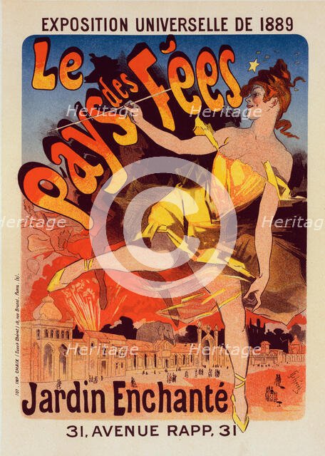 Affiche pour l'Exposition Universelle de 1889 : "Le Pays de Fées", c1899. Creator: Jules Cheret.