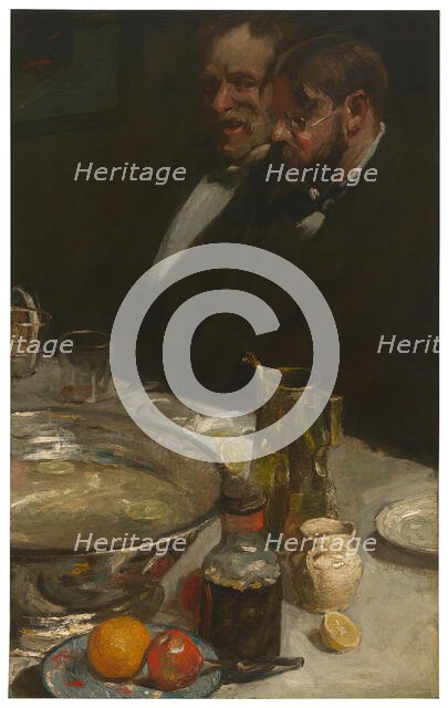 The Story (The Diners; Pleasures of the Table), 1898. Creator: Charles Webster Hawthorne.