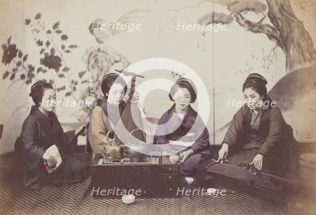 Musical Party, 1868. Creator: Felice Beato.