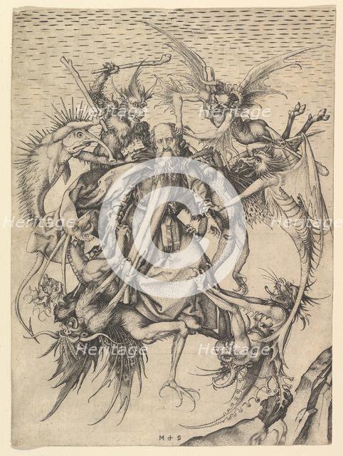 Saint Anthony Tormented by Demons, ca. 1470-75. Creator: Martin Schongauer.