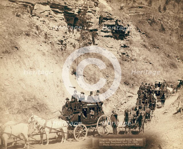 Omaha Board of Trade in Mountains near Deadwood, April 26, 1889, 1889. Creator: John C. H. Grabill.