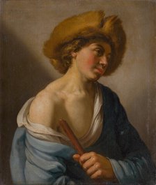 Shepherd with a Flute, 1700-1800. Creator: Unknown.