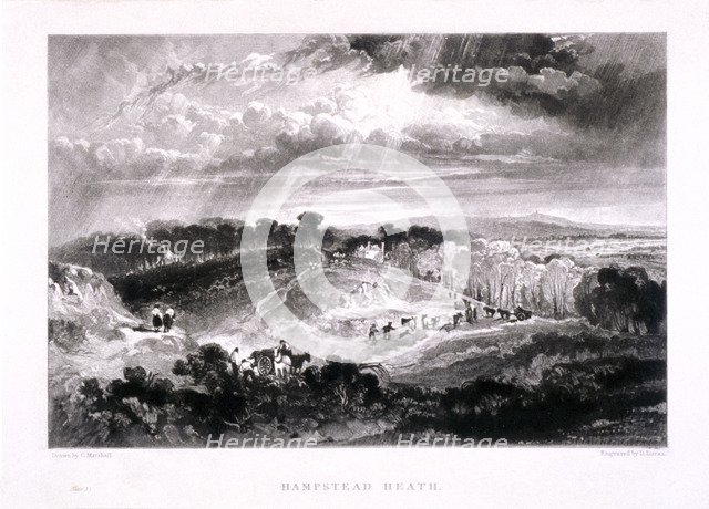 Hampstead Heath, Hampstead, London, 1832. Artist: David Lucas