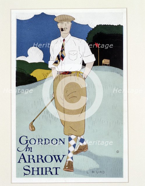 Fashion print for Arrow Shirts, c1910. Artist: L Hurd