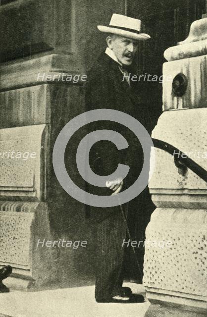 Prince Lichnowsky at the Foreign Office, London, 1914, (c1920). Creator: Unknown.