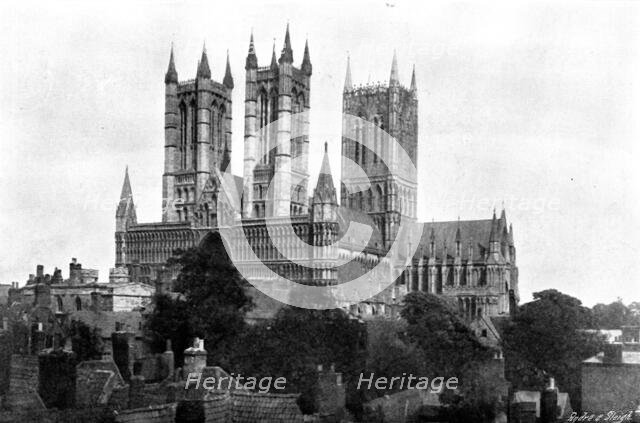 The Cathedrals of England: Lincoln Cathedral, 1895. Creator: Francis Frith & Co.