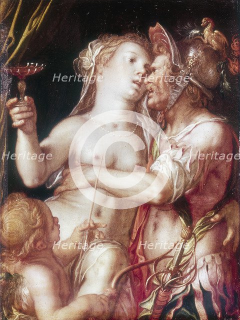 'Mars and Venus', late 16th-early 17th century.  Artist: Joachim Anthonisz Wtewael